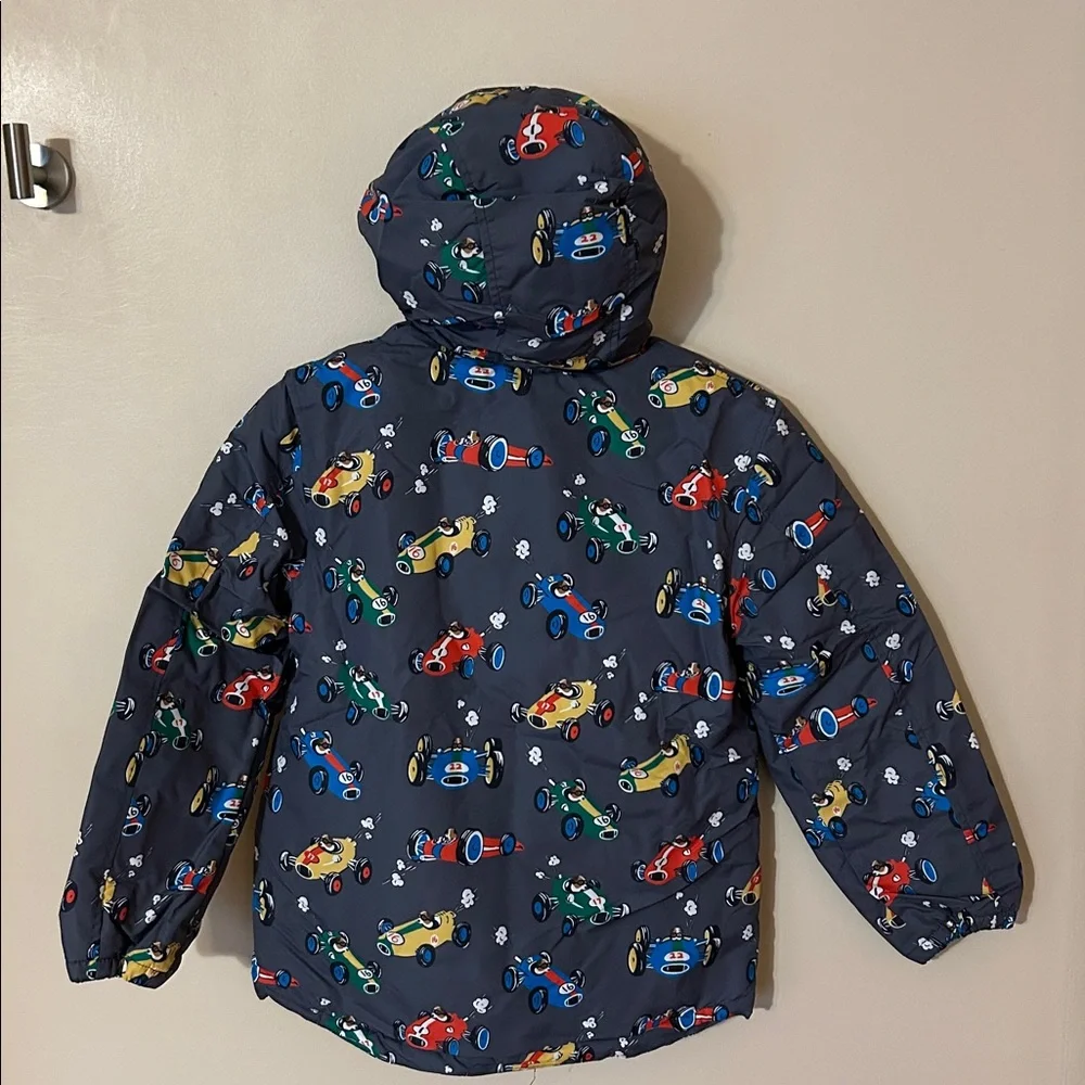 Mini Boden Colorful Racing Car Jacket 9/10 NWT - Picture 4 of 4
